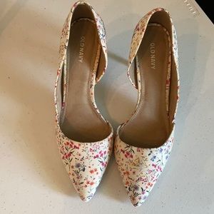 Old navy floral heels
